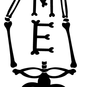 Skeleton Welcome Porch Leaner