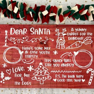 Personalized Santa Tray