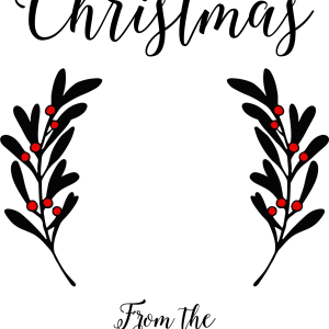 Personalized Merry Christmas