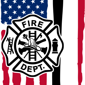 Large Personalized Firefighter Distressed Flag