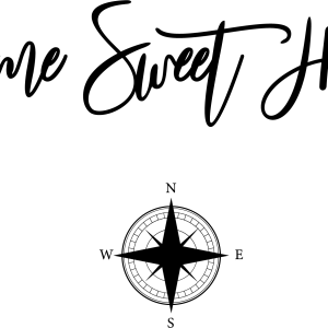 Coordinates Home Sign